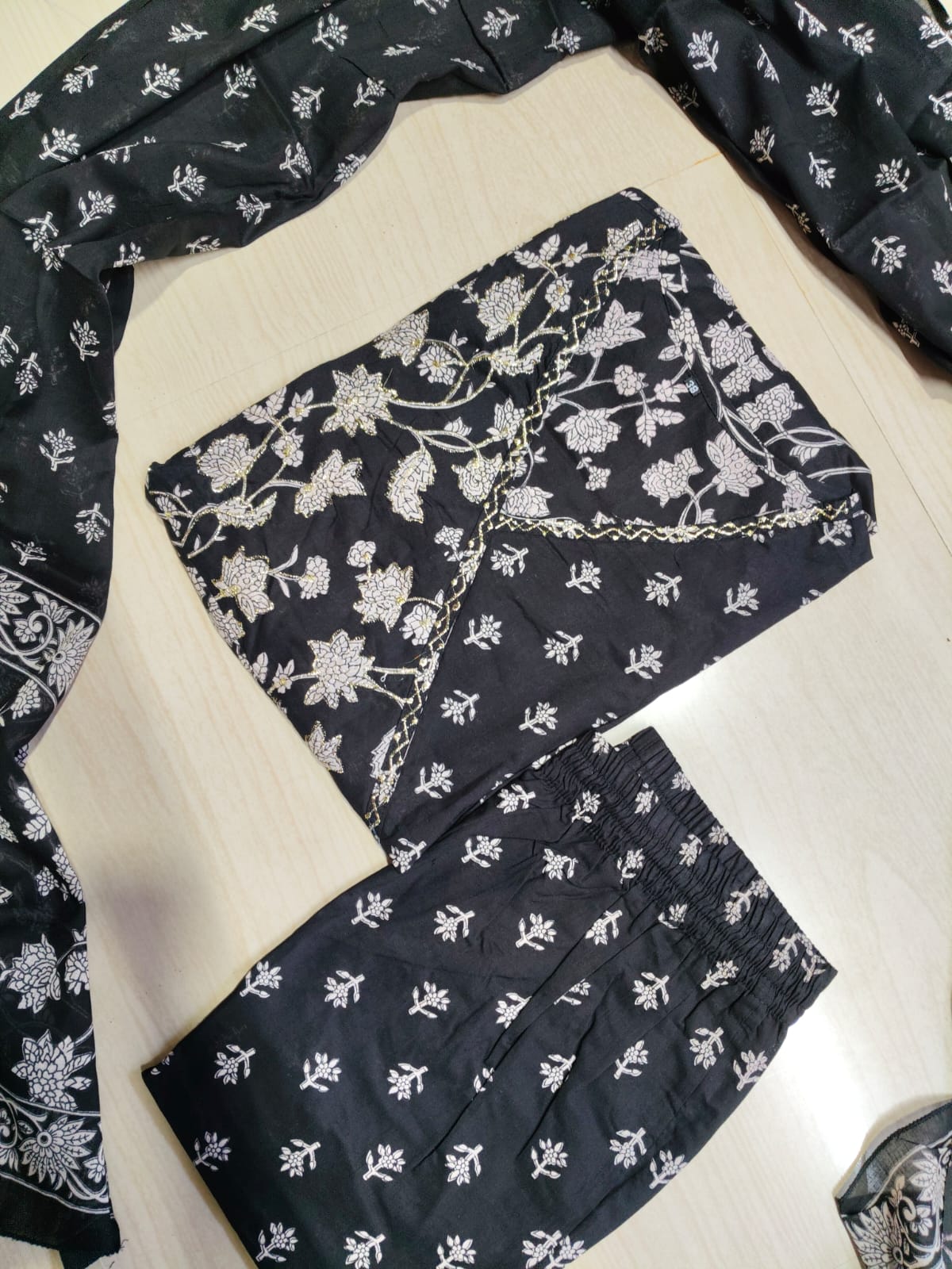 Cotton Floral Anarkali - CA65