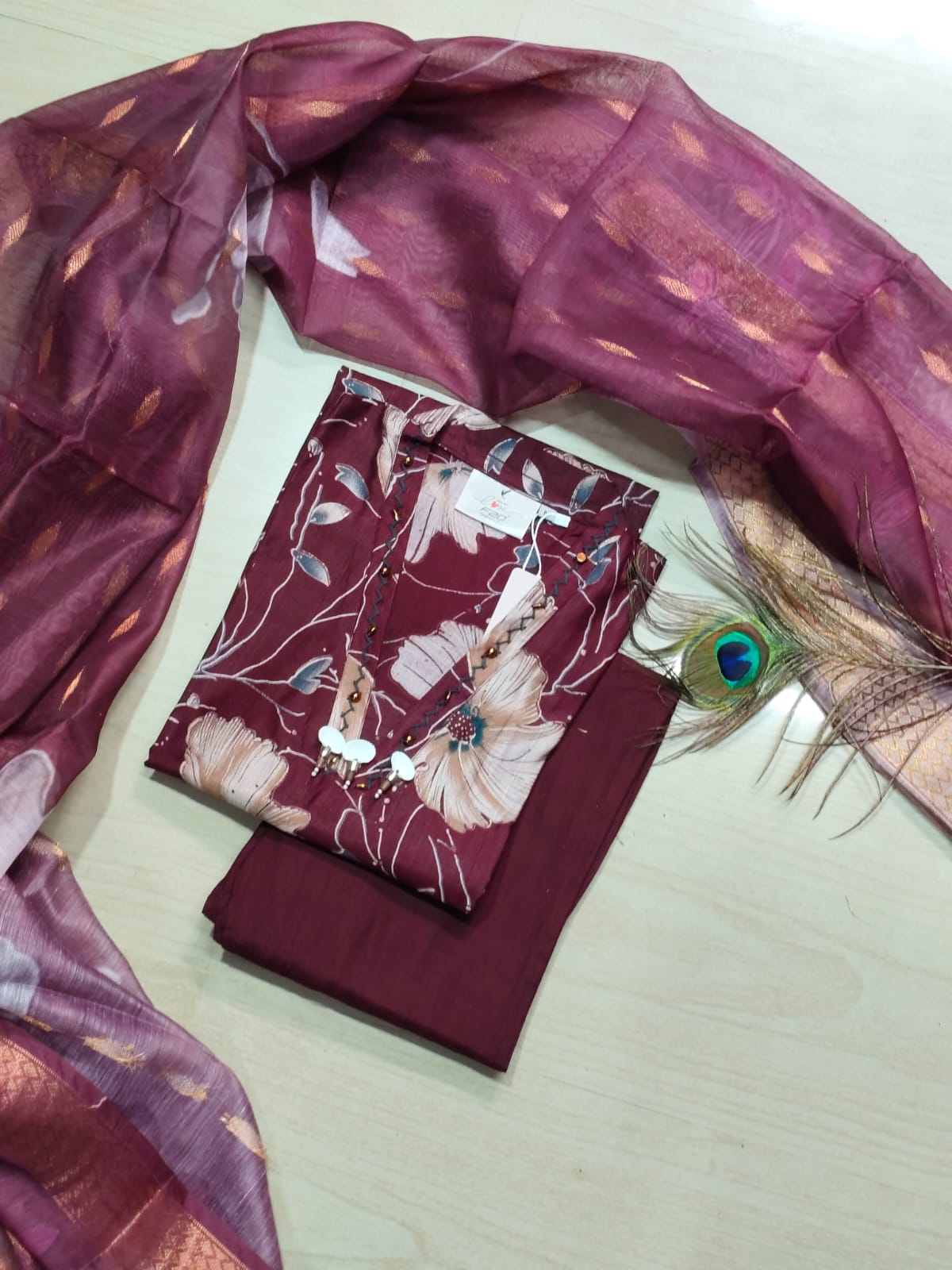 Premium Shiny Vetican Silk Kurti - SVK4