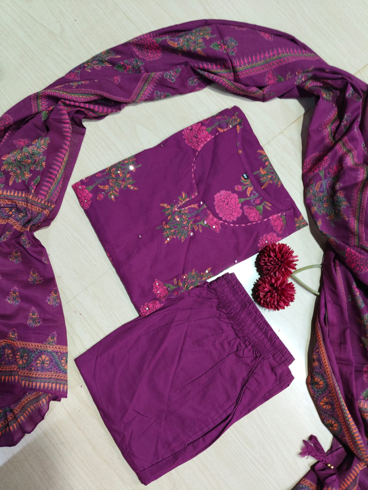 Budgeted Cotton 3 Piece Set - BC65