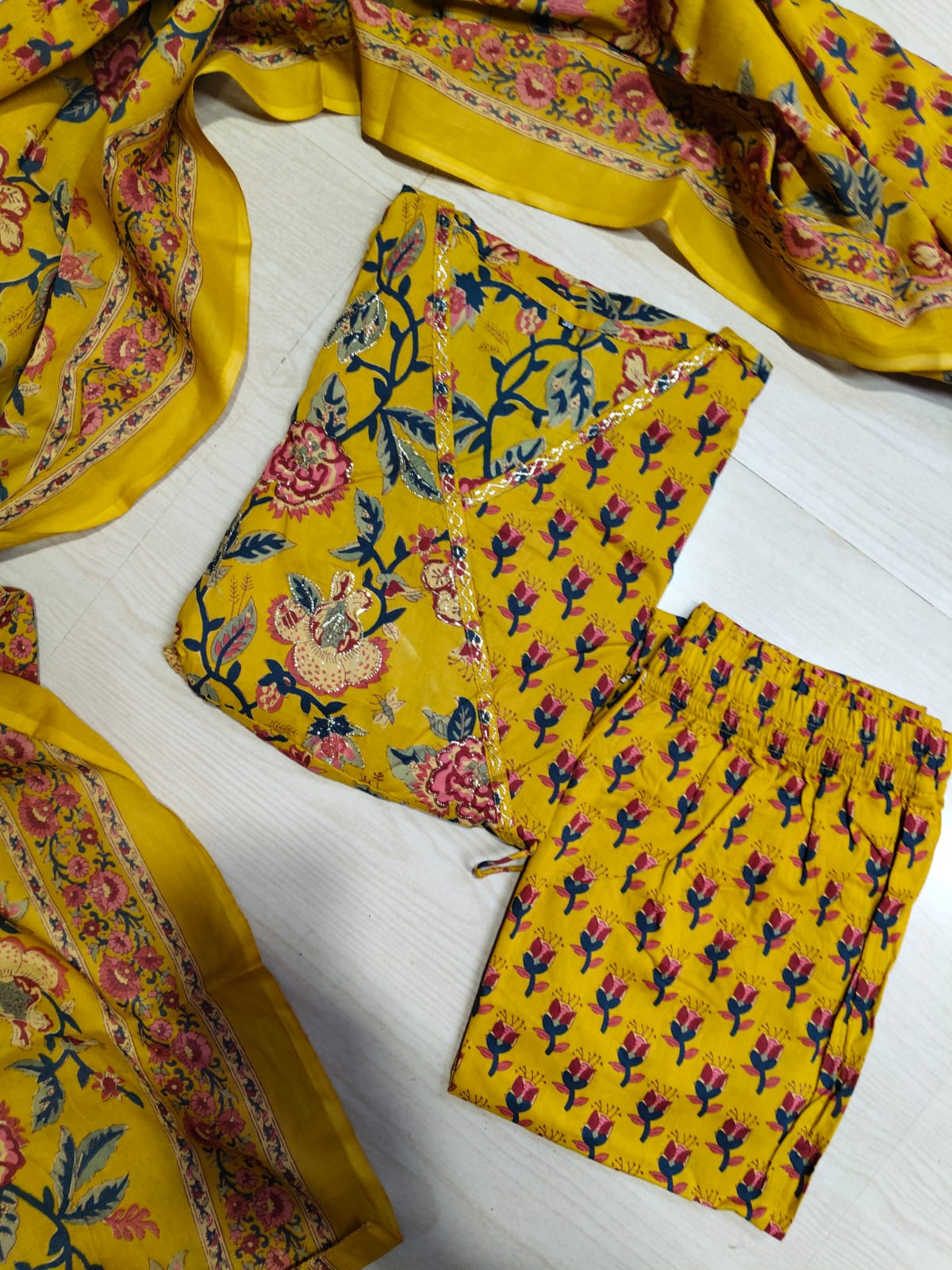 Cotton Floral Anarkali - CA67