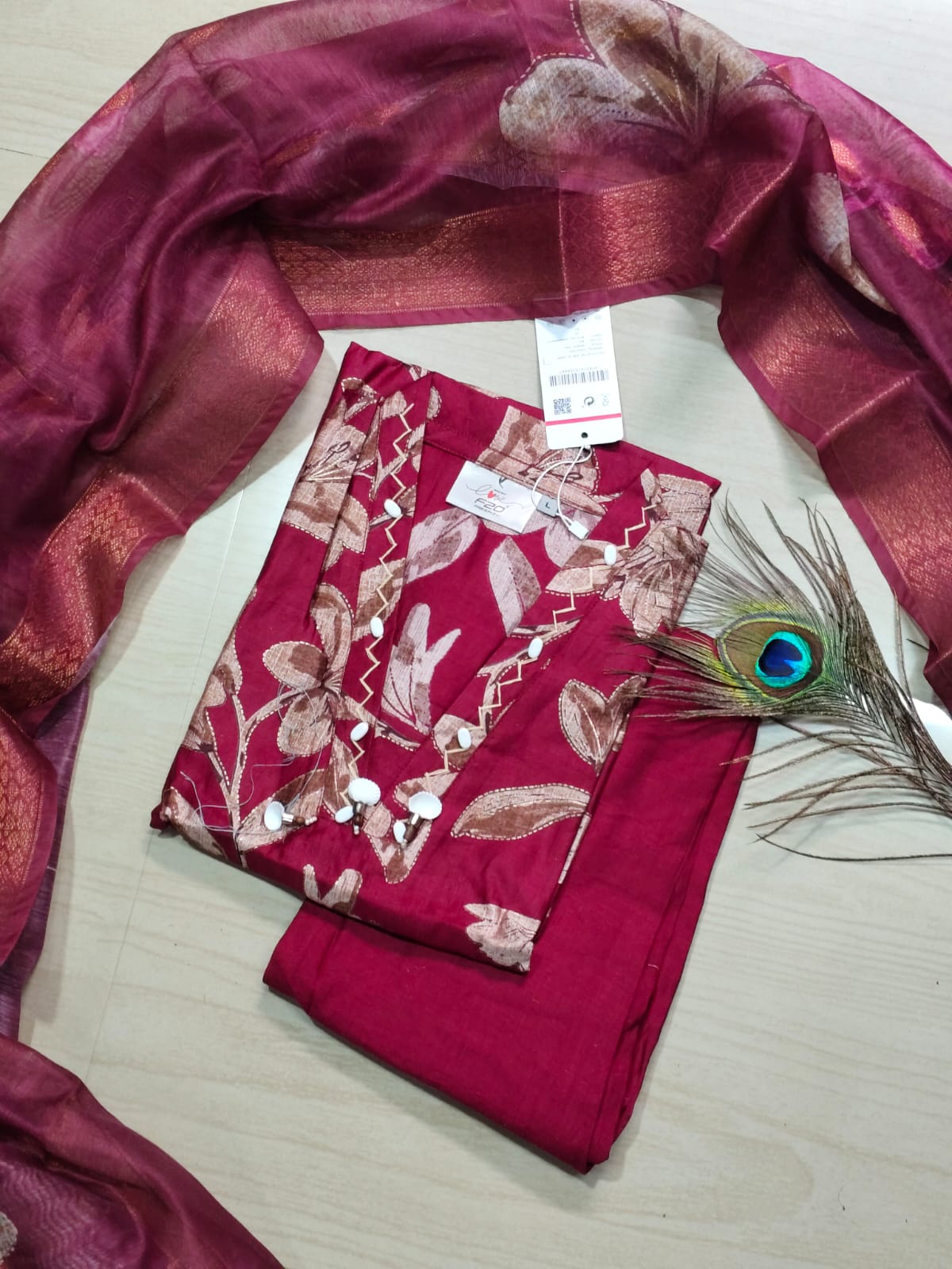 Premium Shiny Vetican Silk Kurti - SVK2