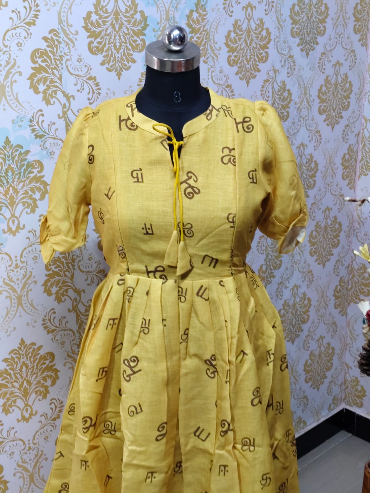 Linen Cotton Feeding Frock  IFF69