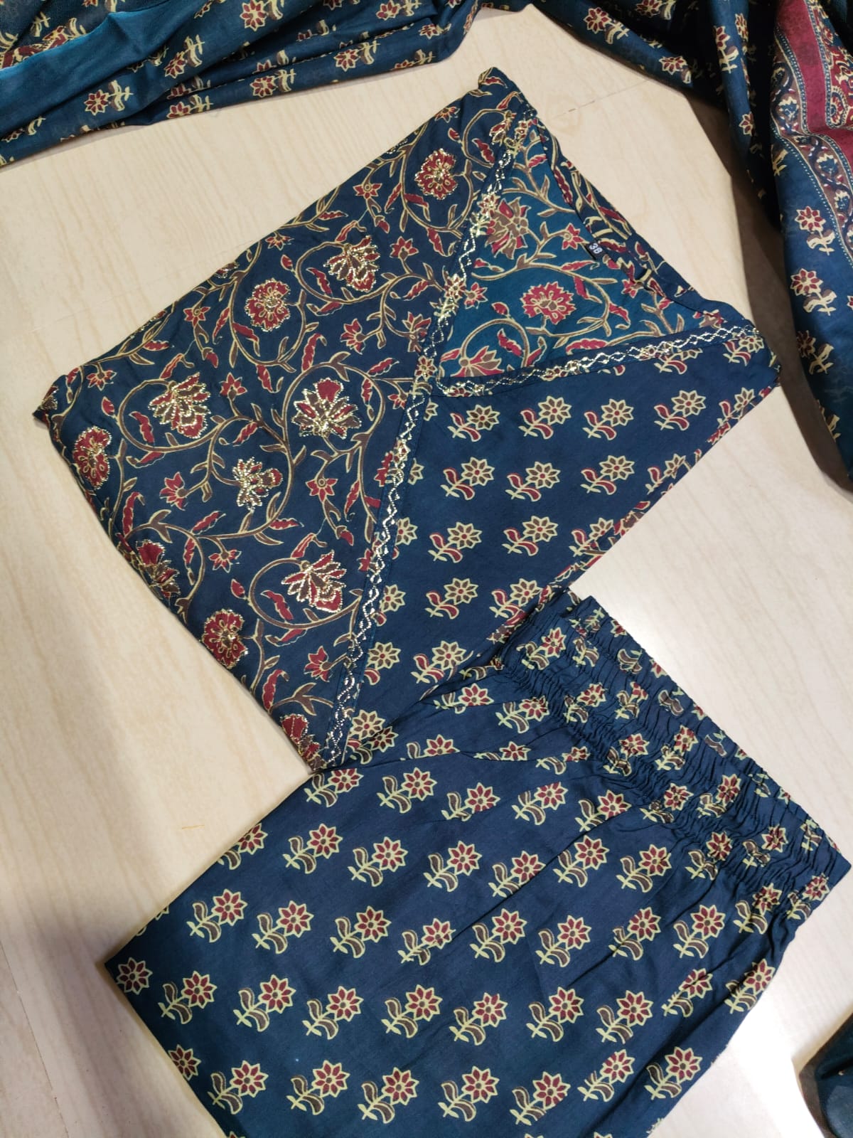 Cotton Floral Anarkali - CA69