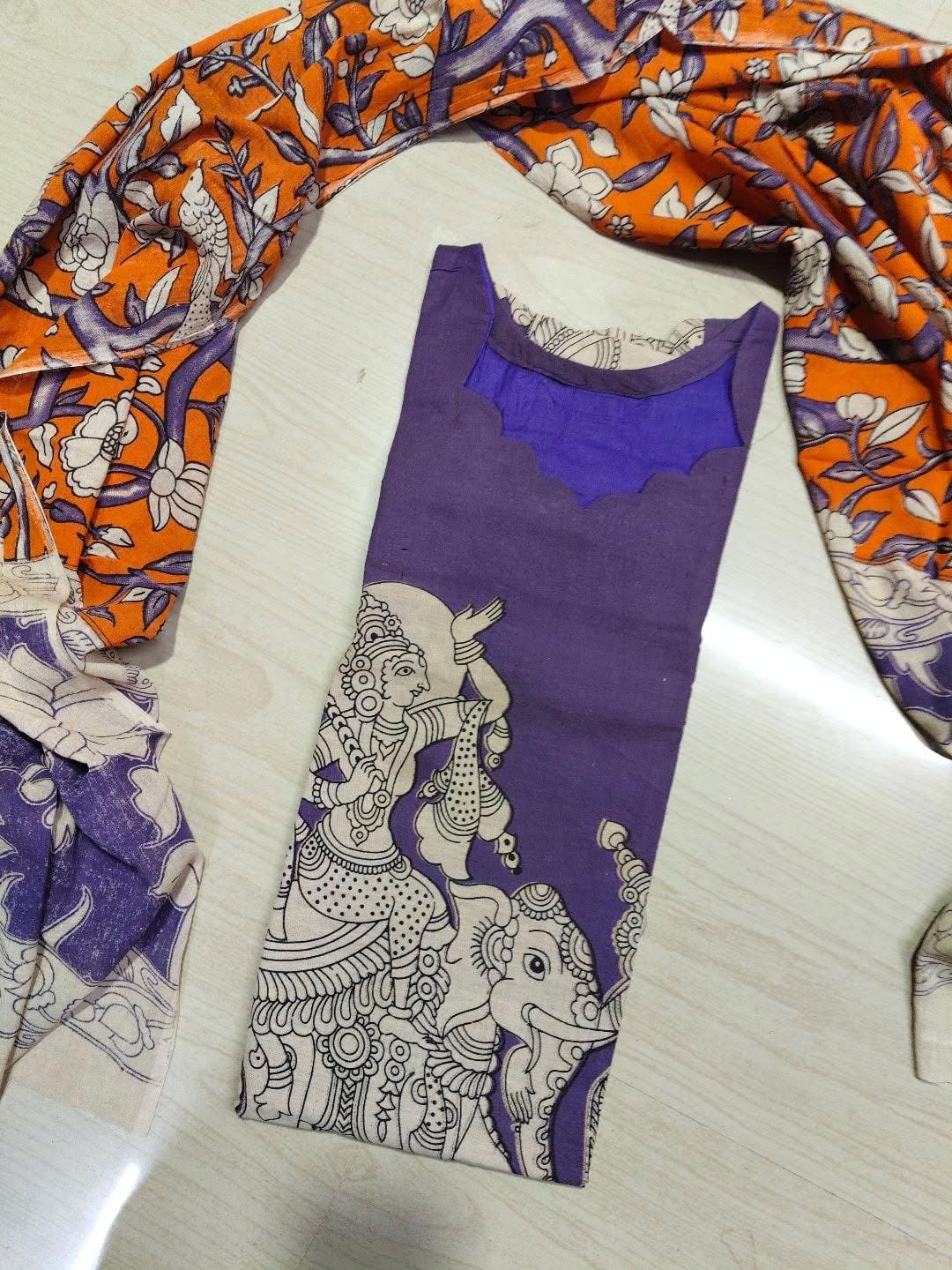 Kalamkari Kurti With Dupatta  KK82