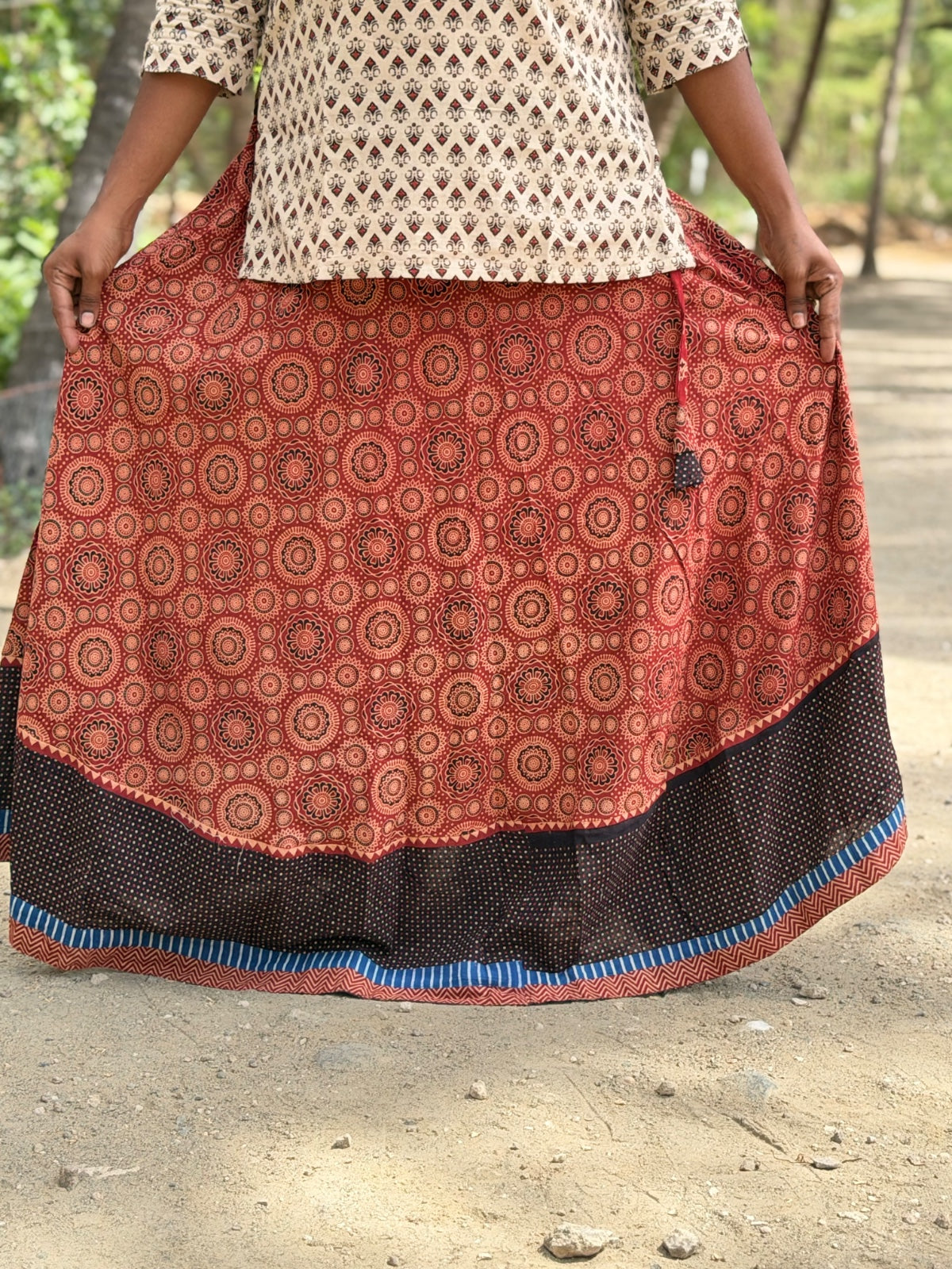 Ajrak Cotton Skirts SS06