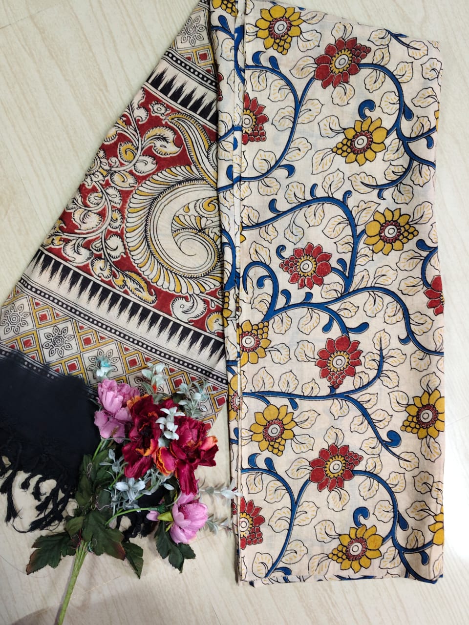 Kalamkari Pure Cotton Duppatas KCD06