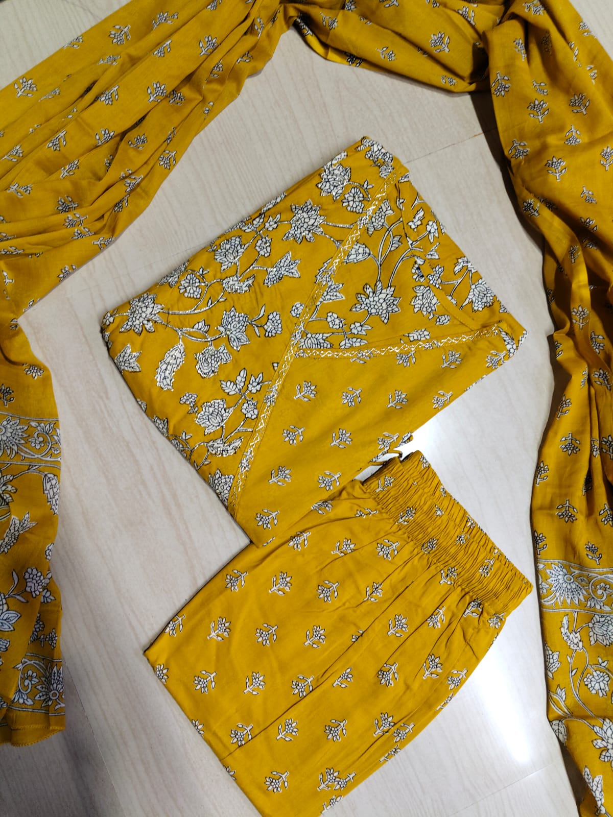 Cotton Floral Anarkali - CA71