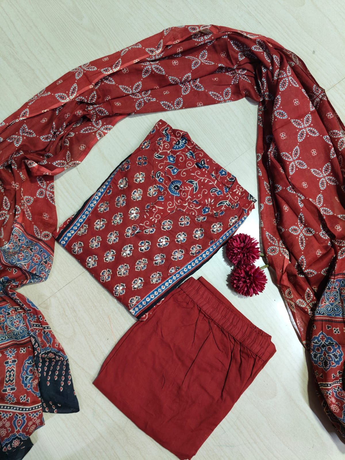 Budgeted Cotton 3 Piece Set - BC72