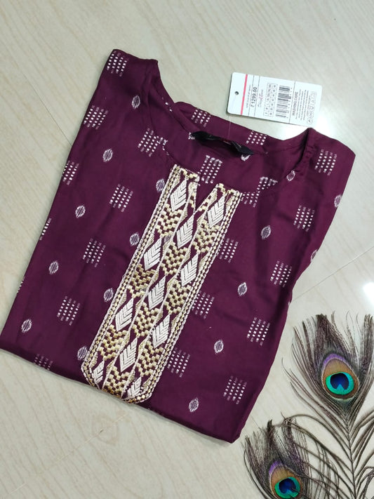 Embroidery Kurtis KN78