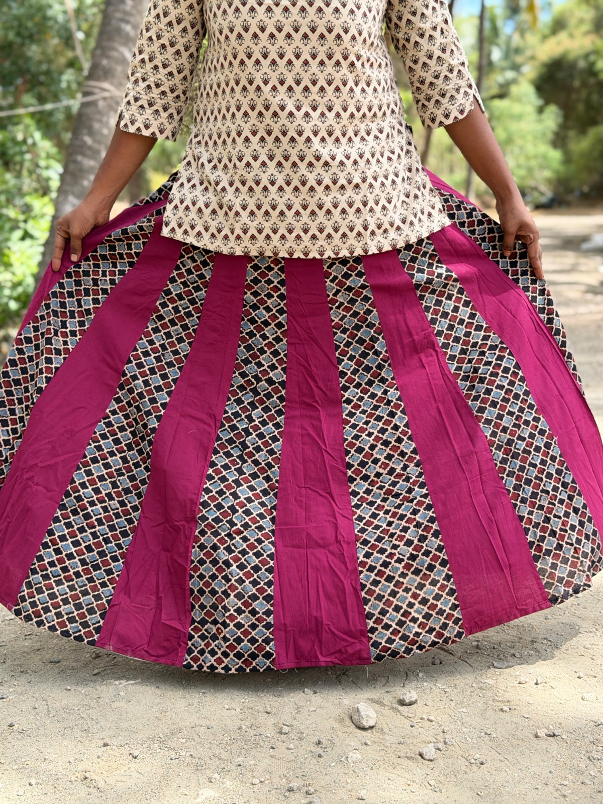 Ajrak Cotton Skirts SS07