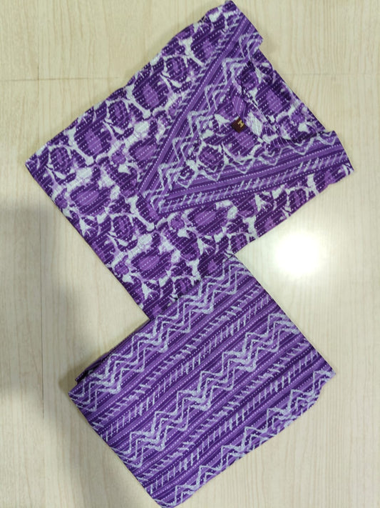 V neck Kurthi with Pant  ALN84
