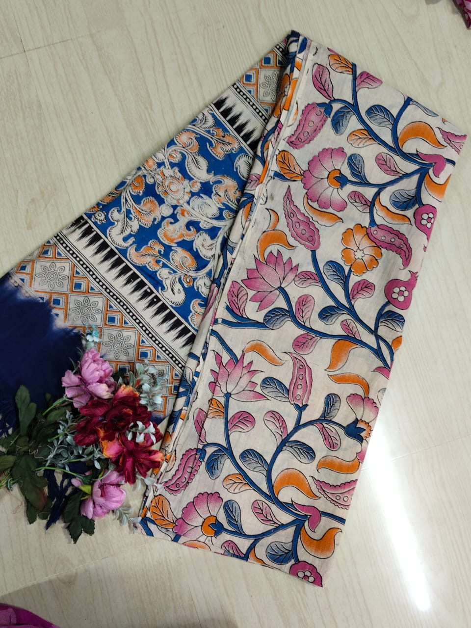 Kalamkari Pure Cotton Duppatas KCD08