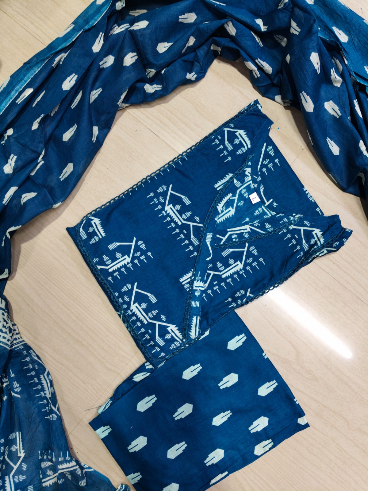 Jaipur Cotton Kurti Set - JKS08 (Check Our Size Chart Before Placing the Order)