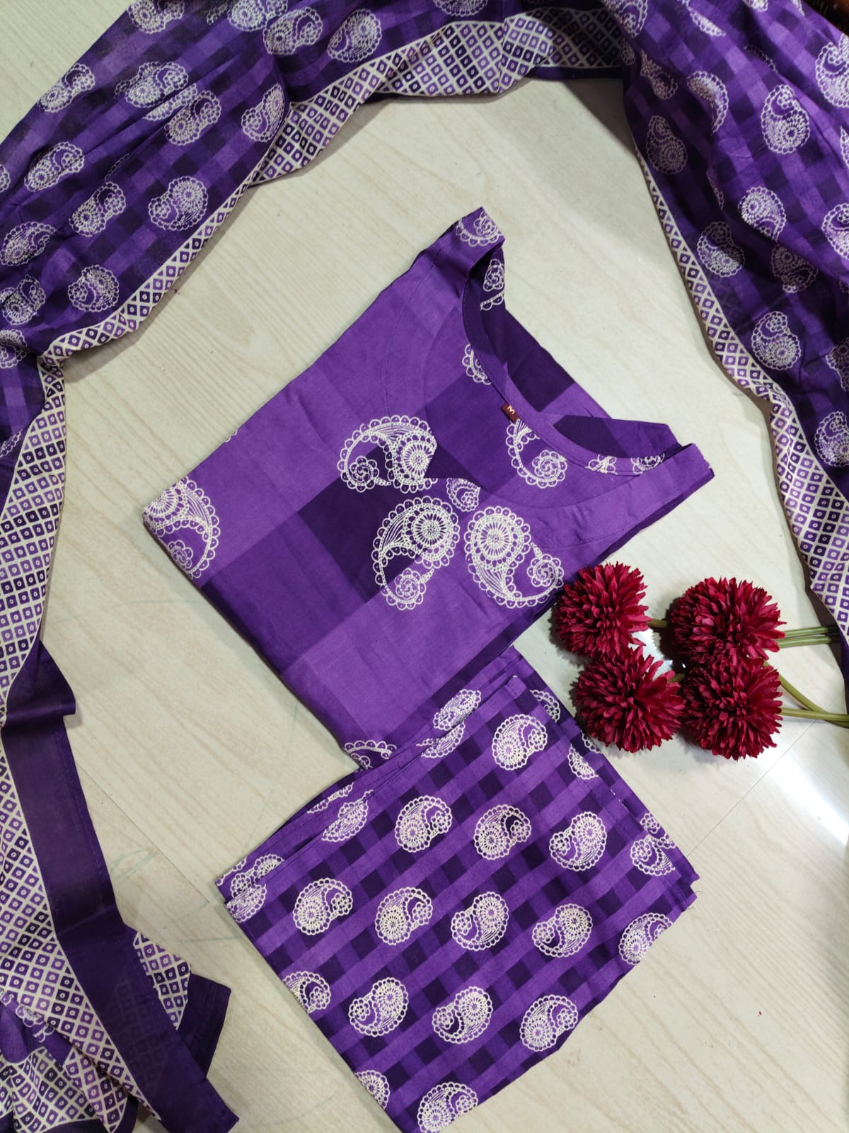 Petals Dupatta Sets  FDS09