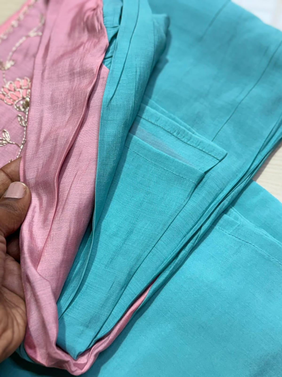 Premium Chanderi  Silk Kurti  SetDK101