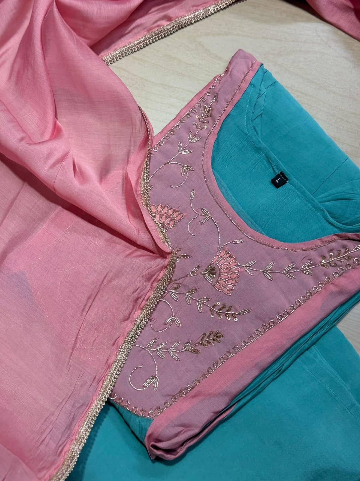 Premium Chanderi  Silk Kurti  SetDK101
