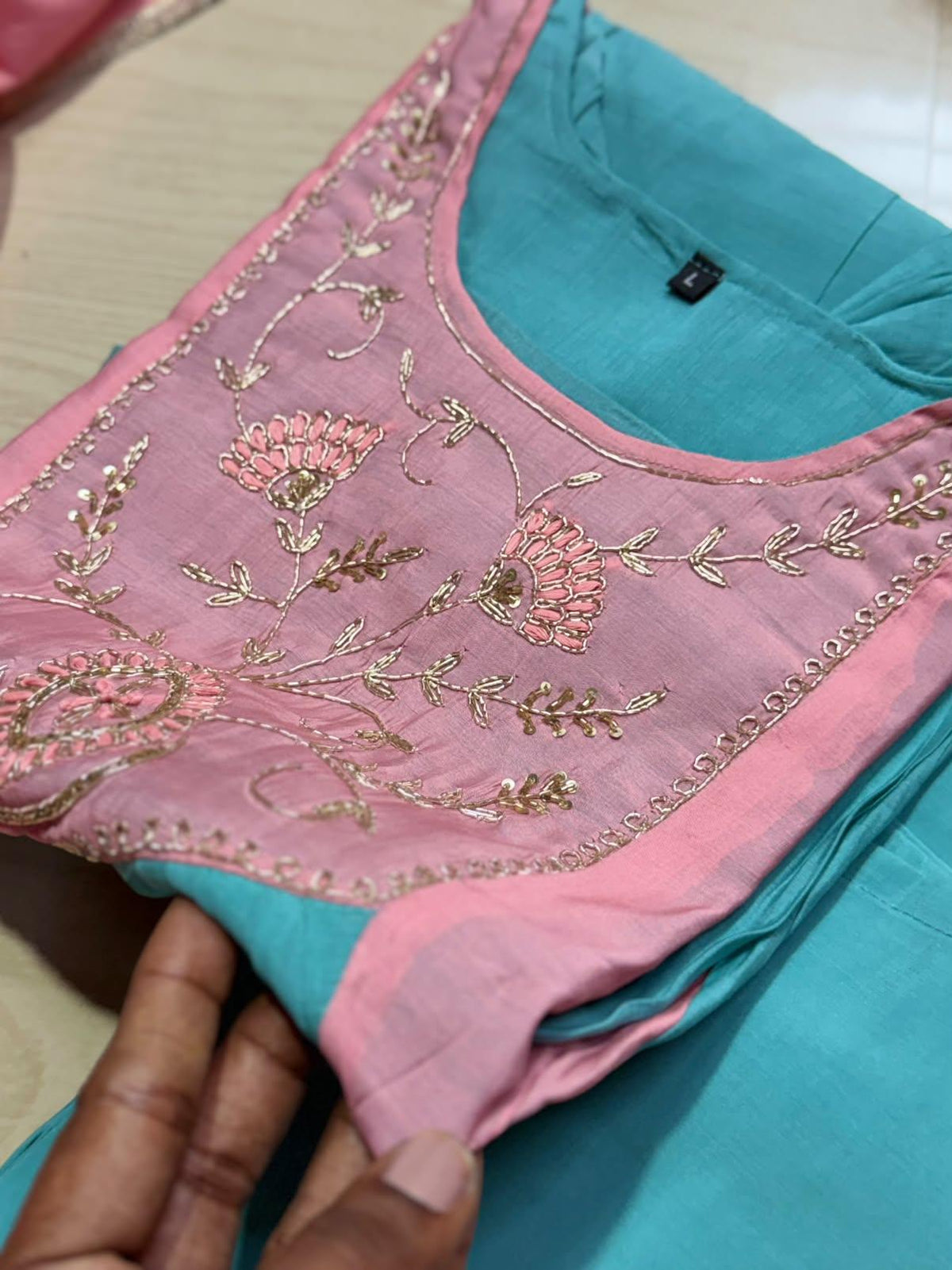 Premium Chanderi  Silk Kurti  SetDK101