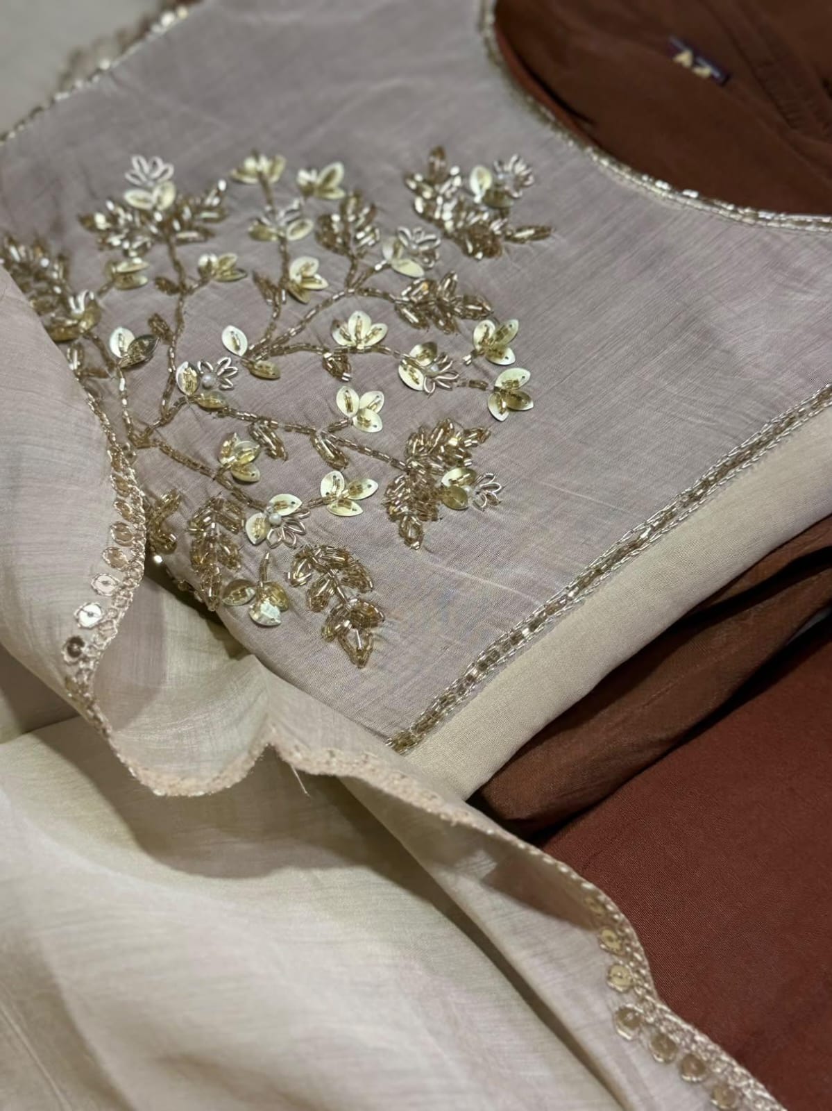 Premium Chanderi  Silk Kurti  SetDK102