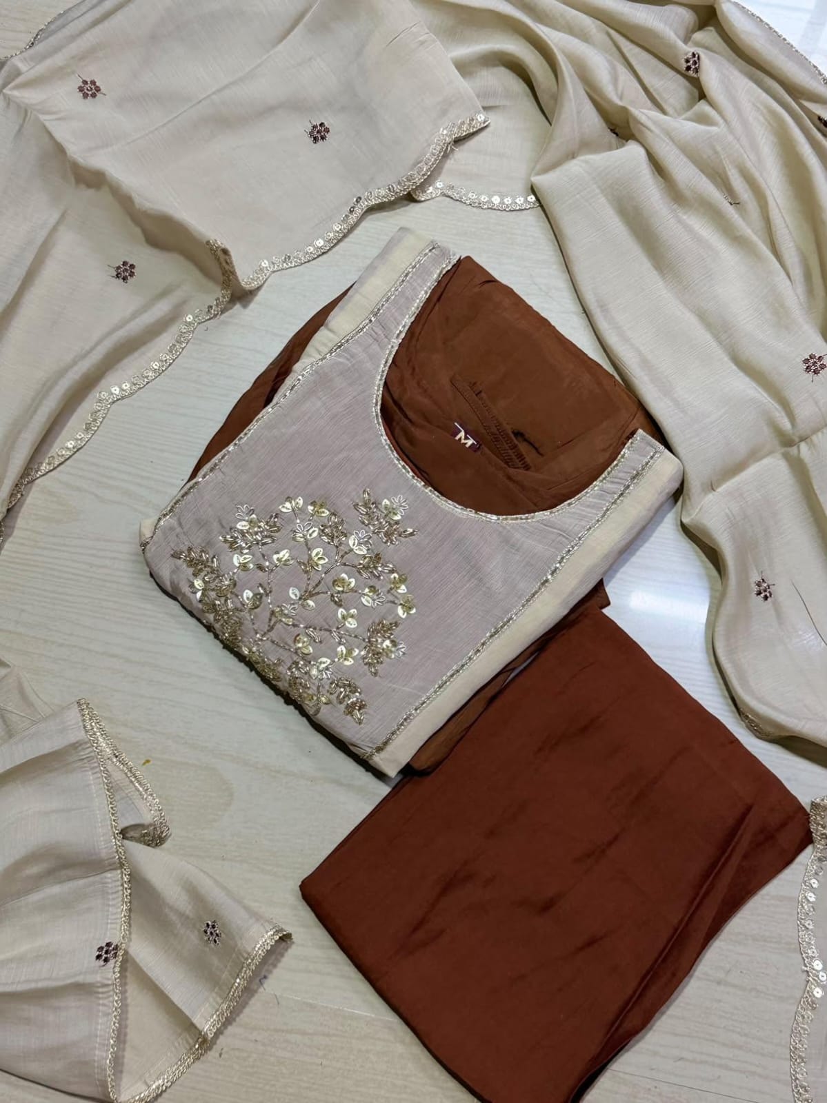 Premium Chanderi  Silk Kurti  SetDK102