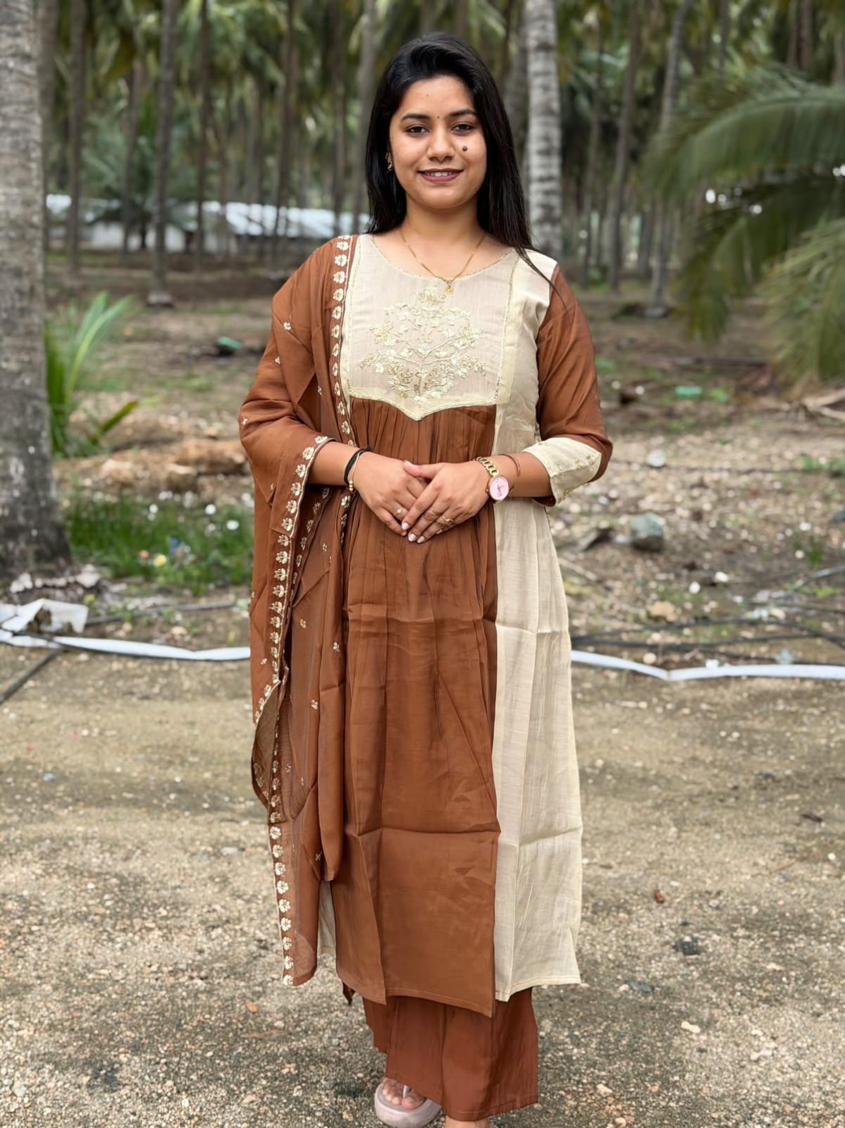 Premium Chanderi  Silk Kurti  SetDK102
