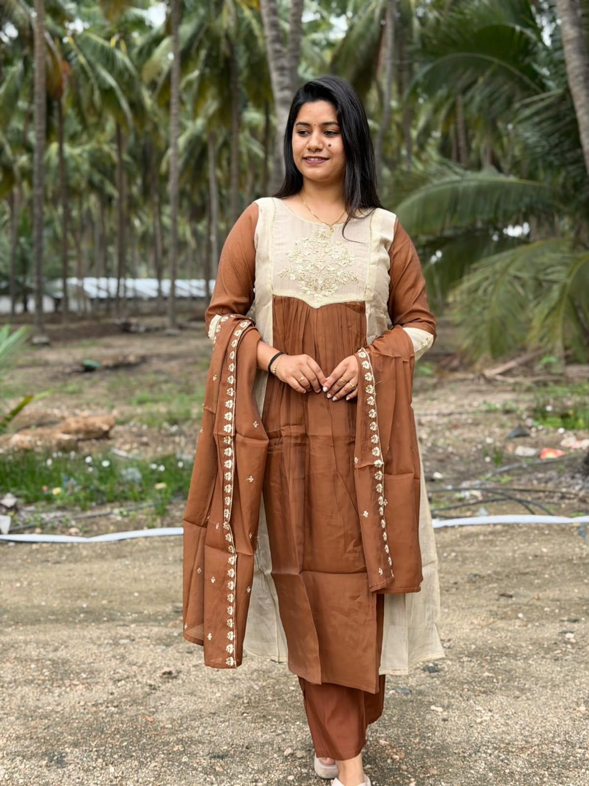 Premium Chanderi  Silk Kurti  SetDK102