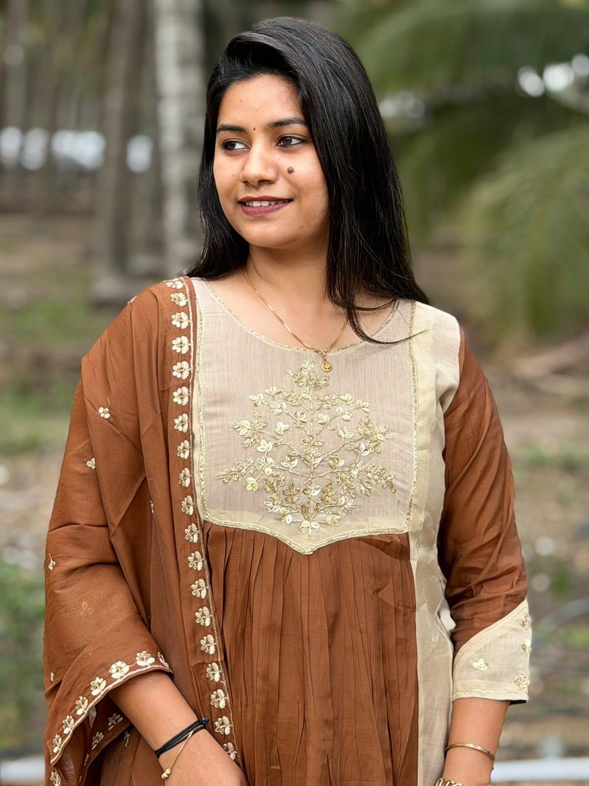 Premium Chanderi  Silk Kurti  SetDK102