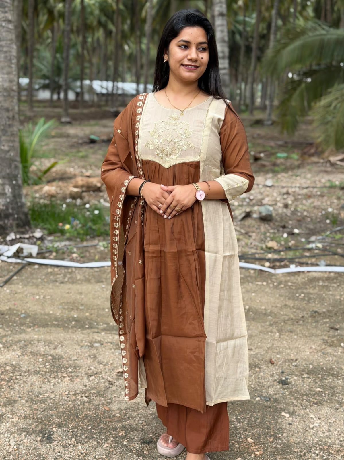 Premium Chanderi  Silk Kurti  SetDK102