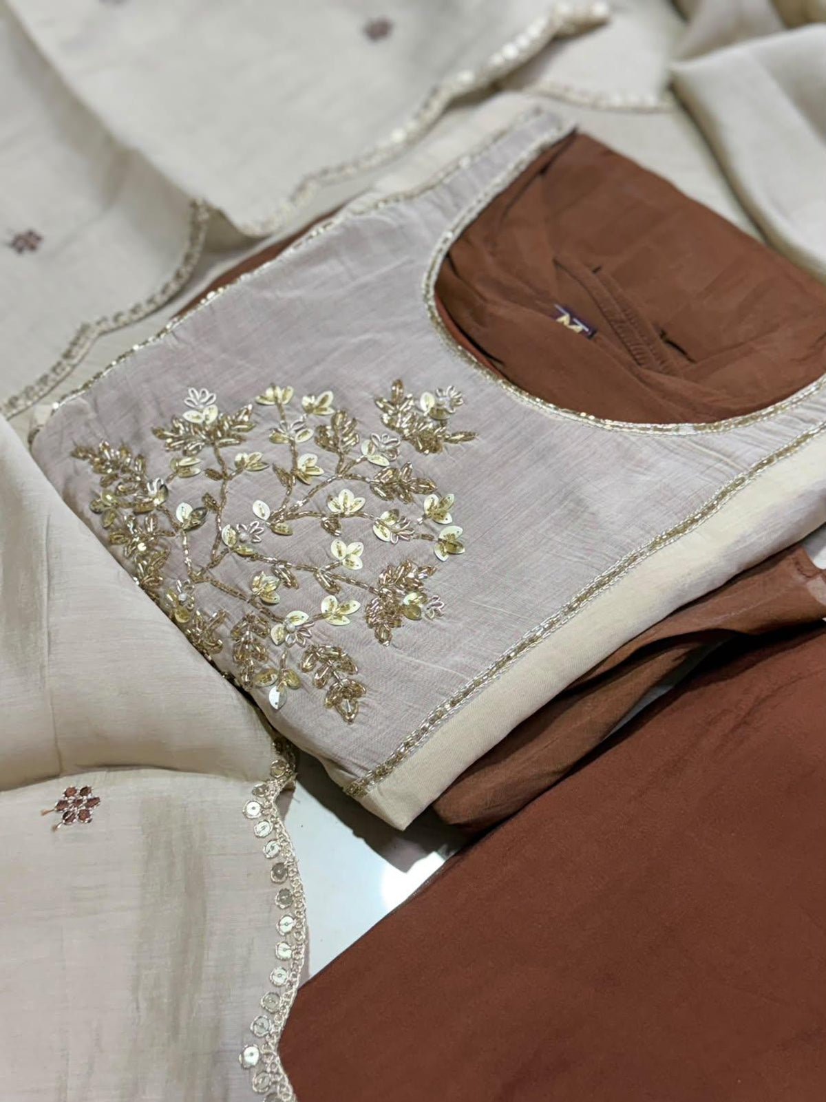 Premium Chanderi  Silk Kurti  SetDK102