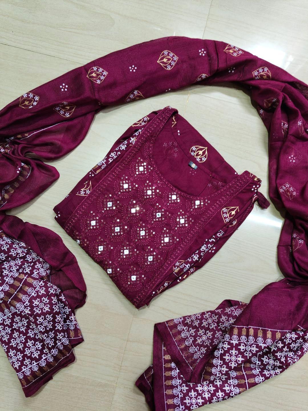 Cotton Floral Anarkali (Without Phant)  AS105