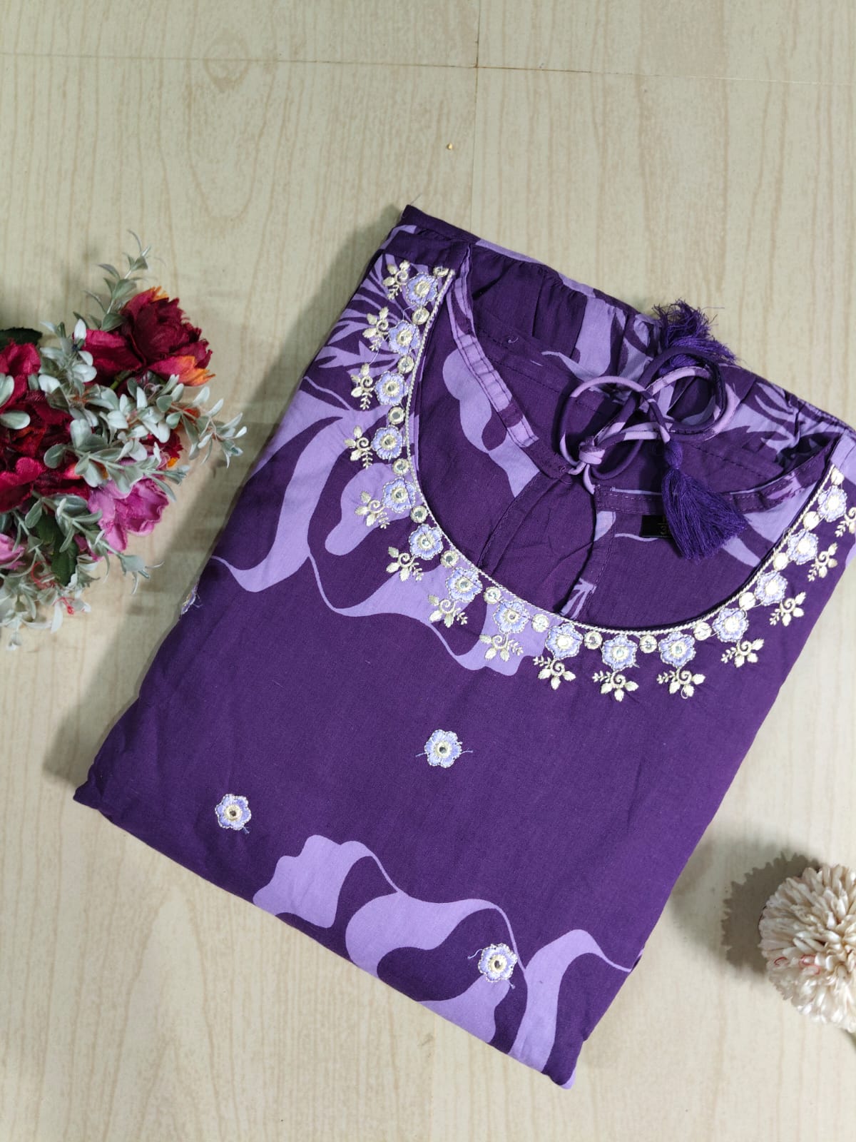 Cotton Long Sleveless Frocks CLF10