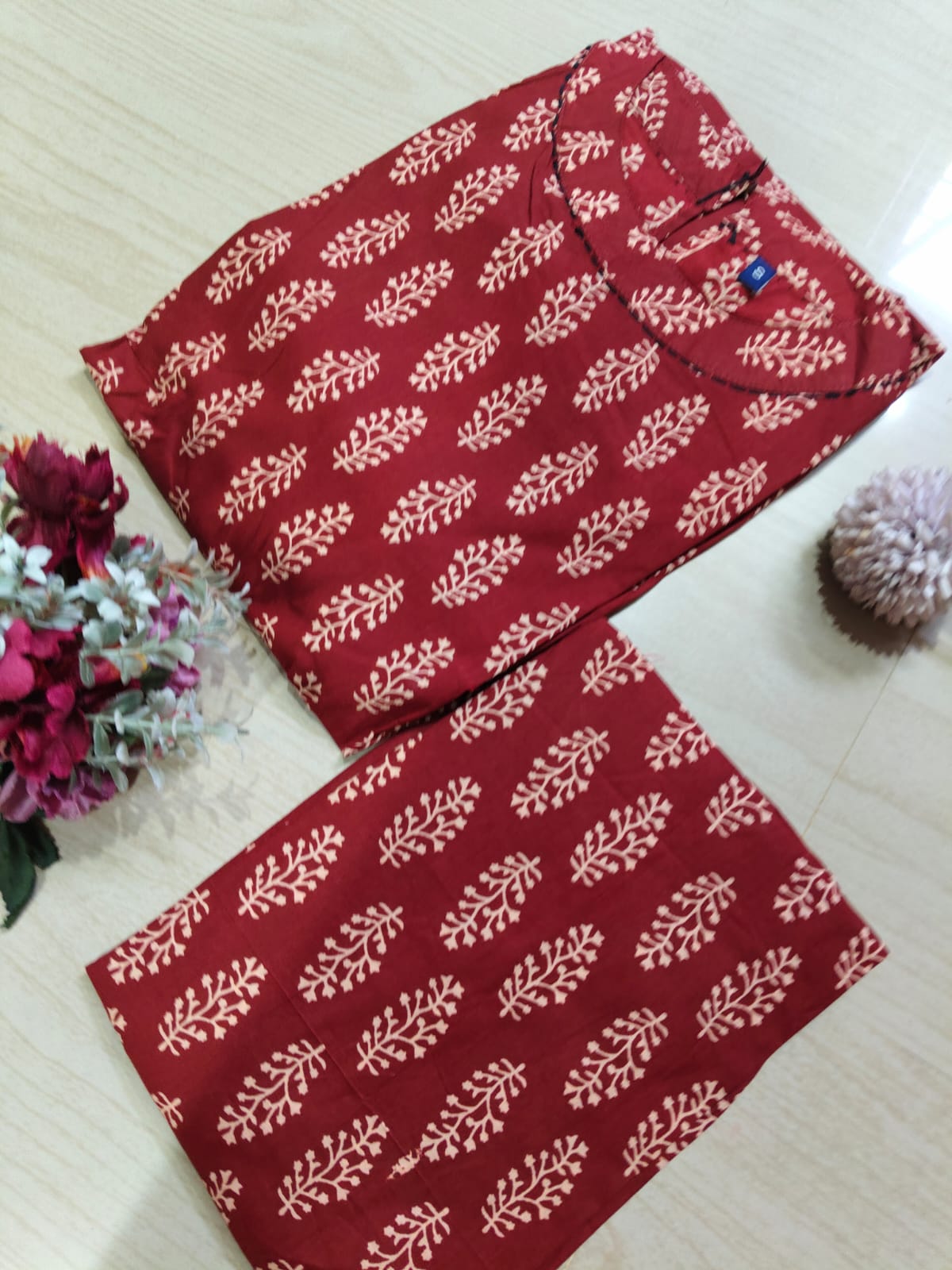 Cotton Kurti With Phant  CKP10