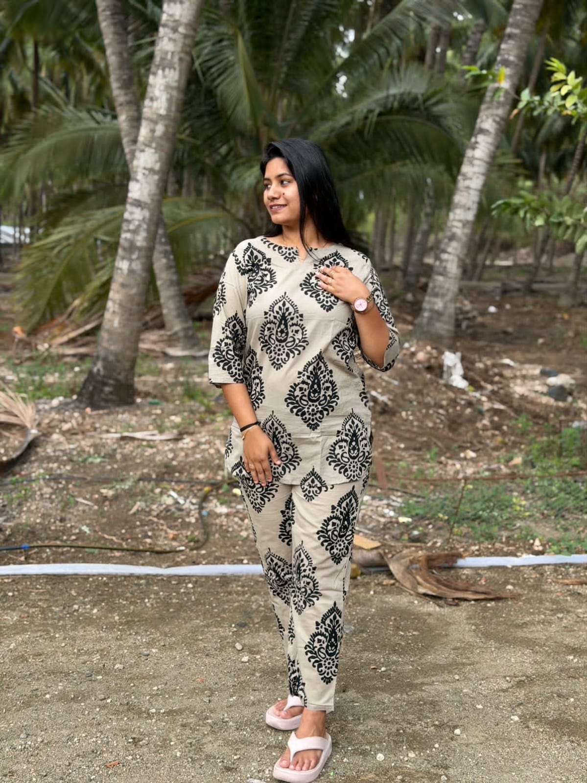 Cotton Co-ord Sets  NSC109