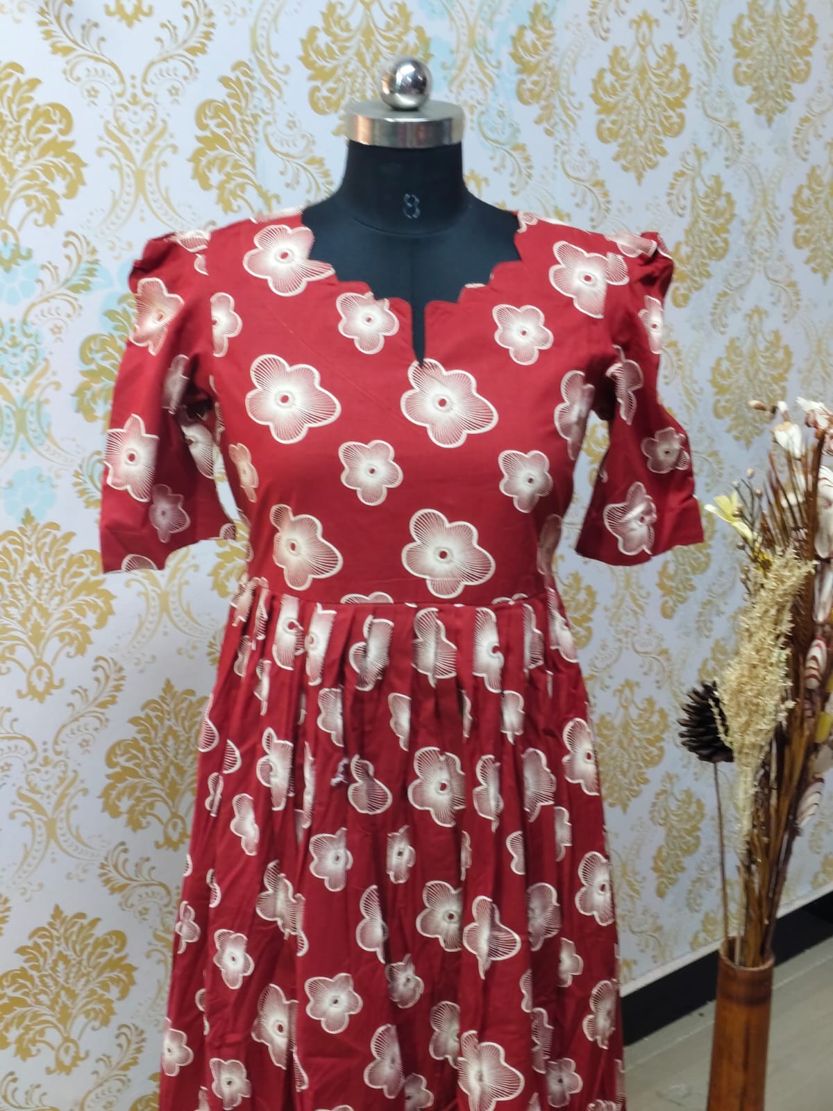 Cotton Floral Frock - CFF111