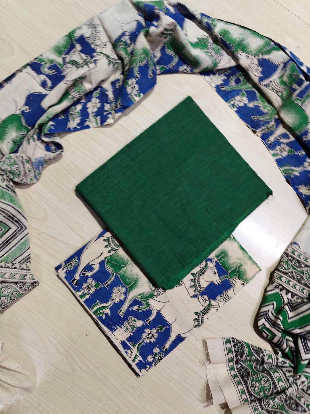 Premium Cotton Top and Kalamkari Phant With Dupatta RS113