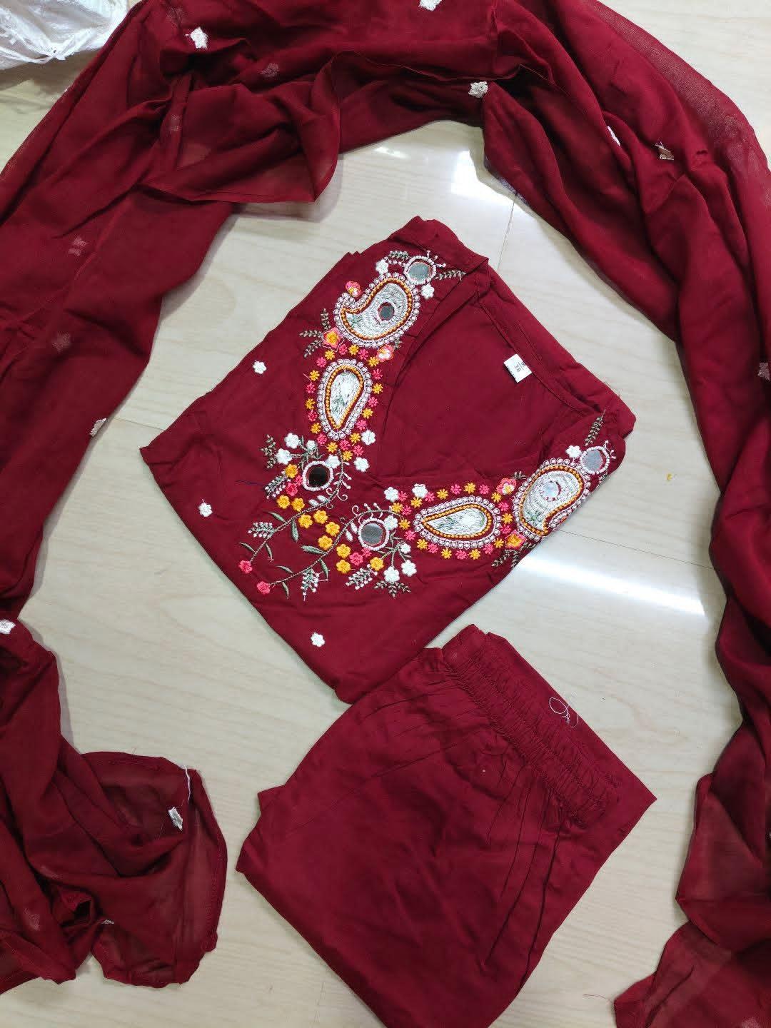 Cotton Floral Anarkali  AS116