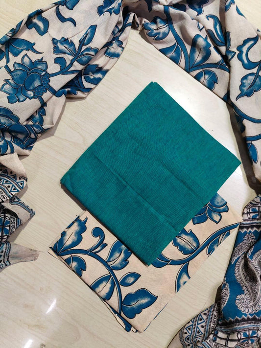 Premium Cotton Top and Kalamkari Phant With Dupatta RS116