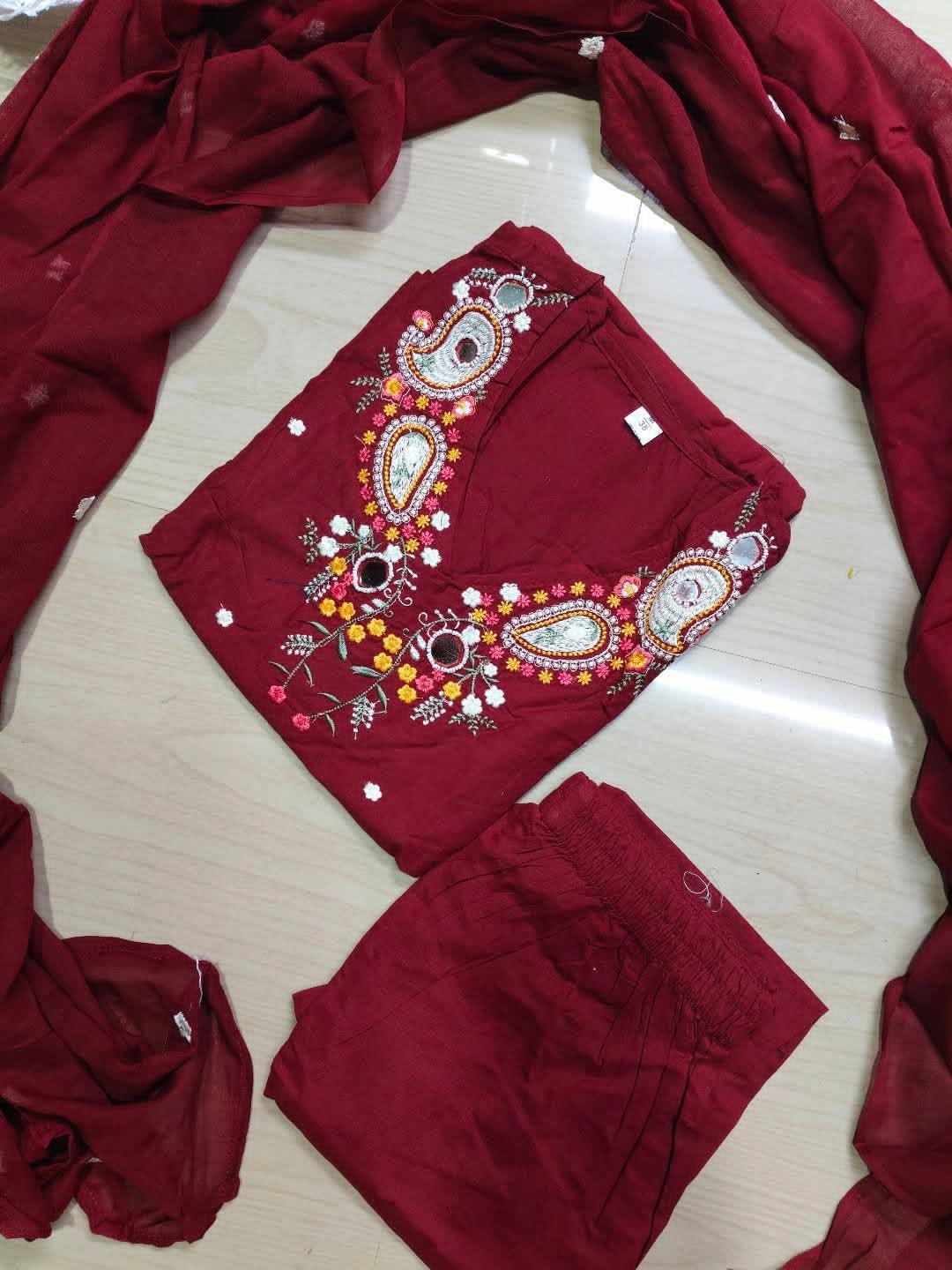 Cotton Floral Anarkali  AS116