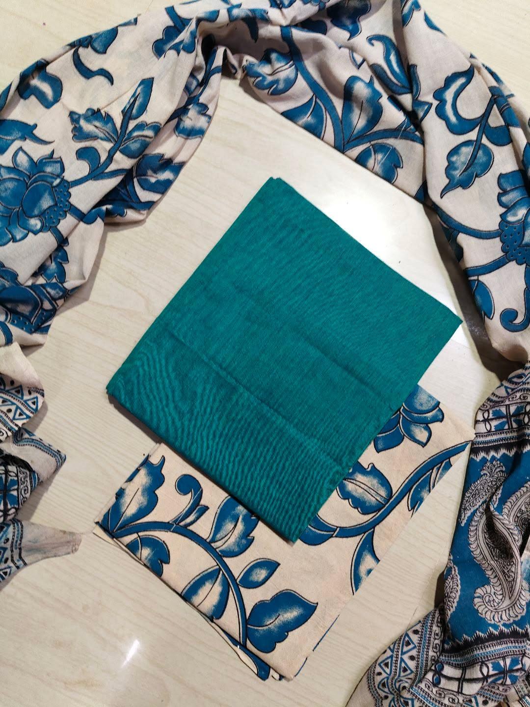 Premium Cotton Top and Kalamkari Phant With Dupatta RS116