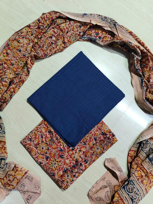 Premium Cotton Top and Kalamkari Phant With Dupatta RS118