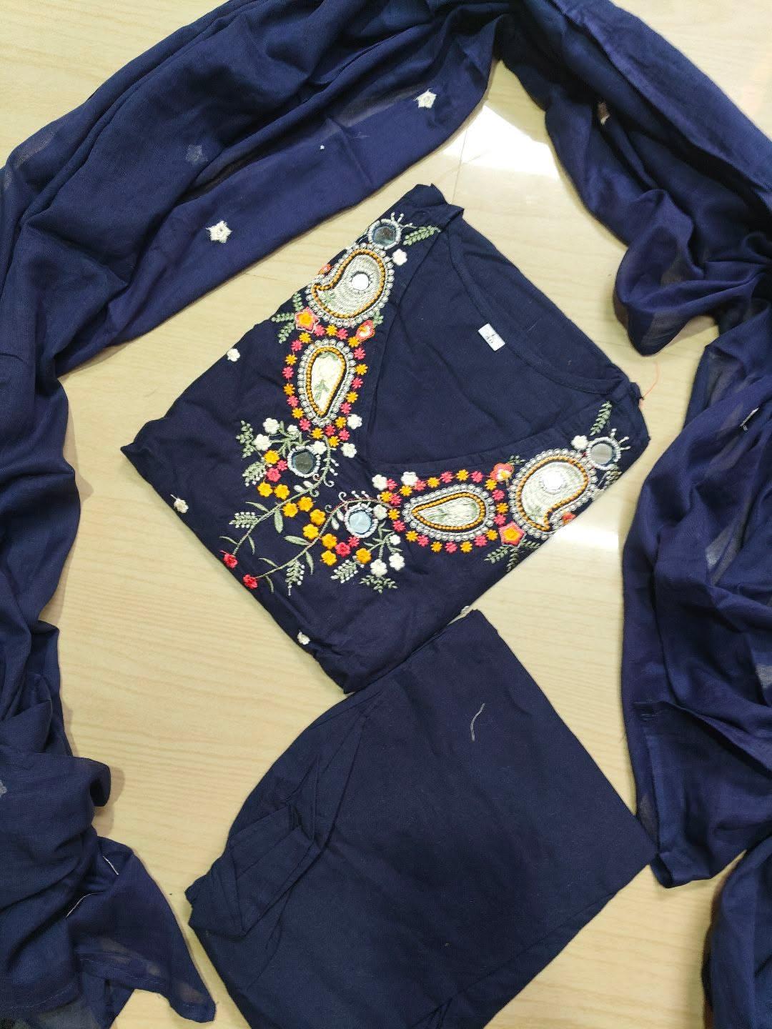 Cotton Floral Anarkali  AS118