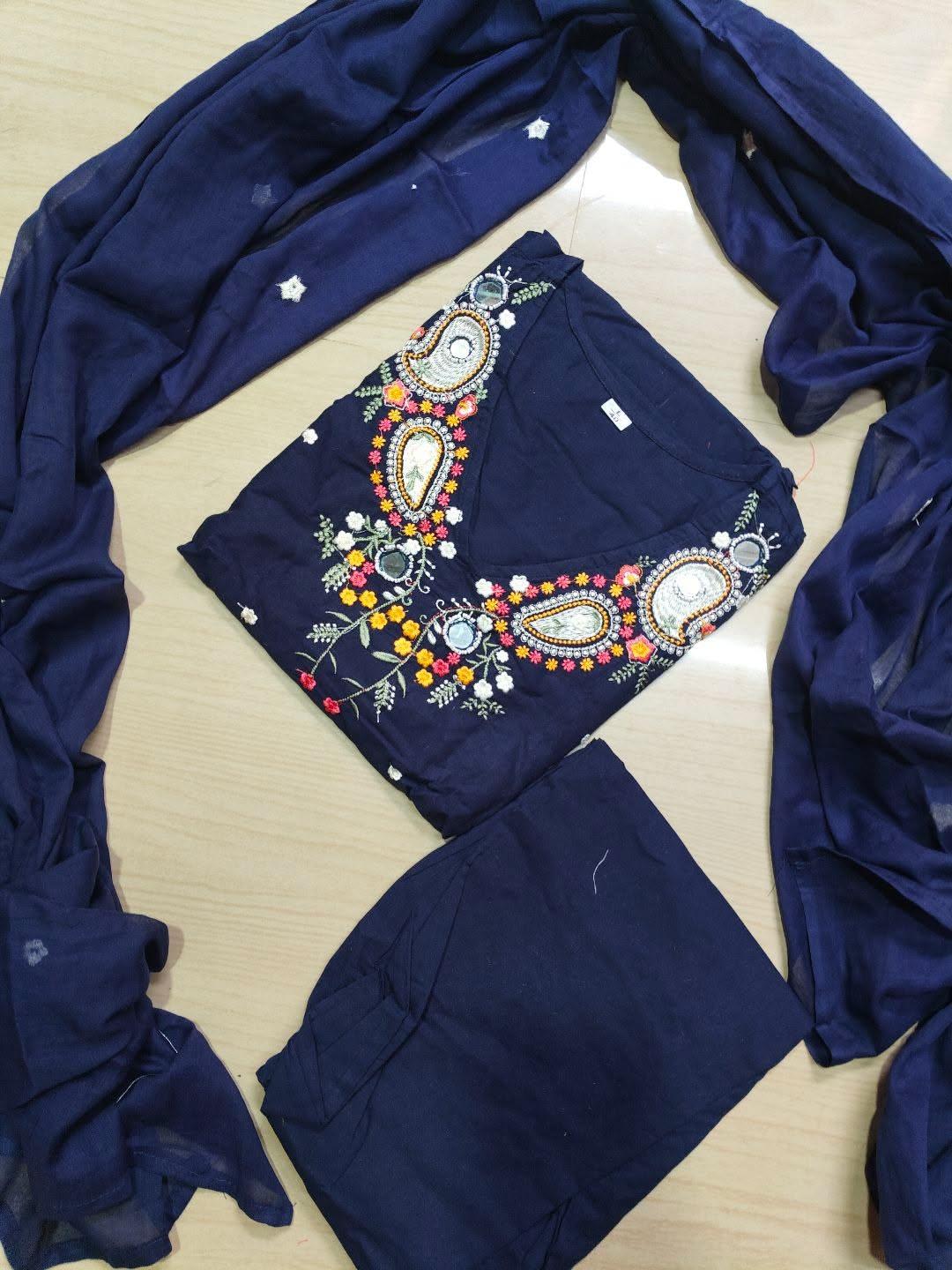 Cotton Floral Anarkali  AS118
