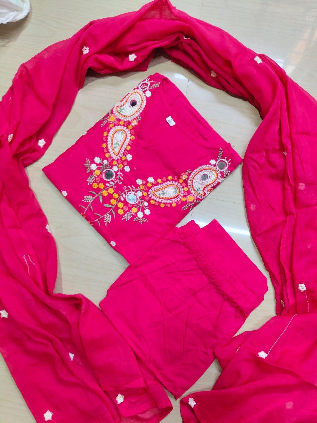 Cotton Floral Anarkali  AS119