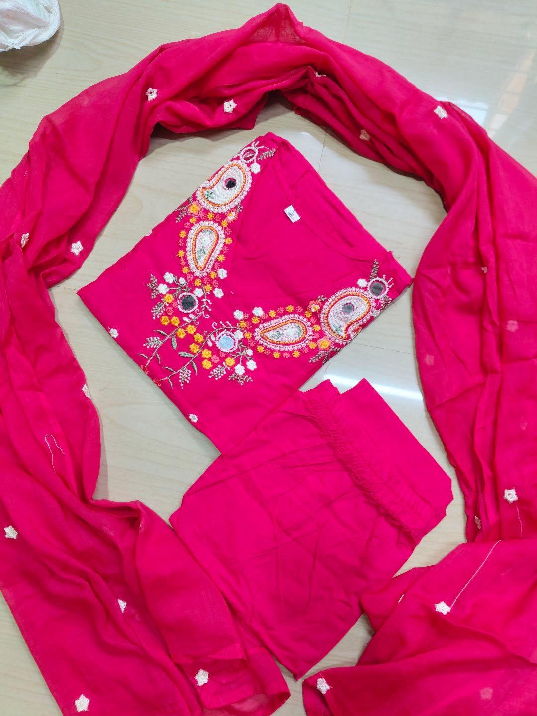 Cotton Floral Anarkali  AS119