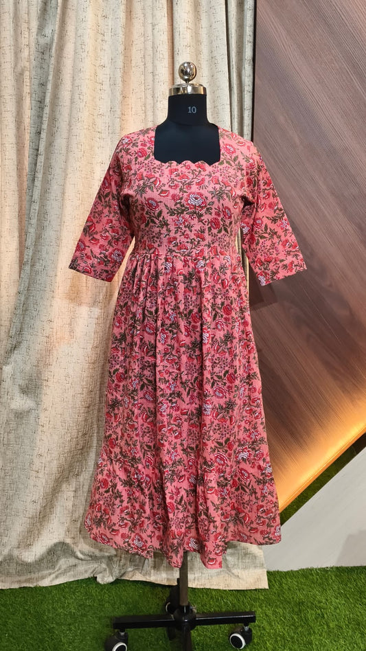 Cotton Kantha Frocks  CKF11