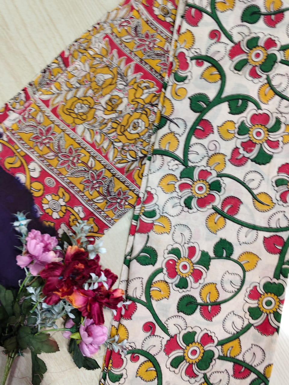 Kalamkari Pure Cotton Duppatas KCD11