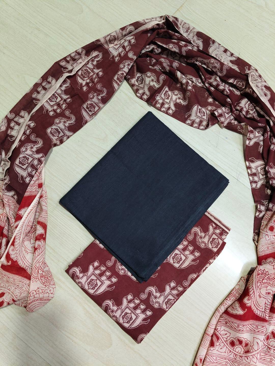 Premium Cotton Top and Kalamkari Phant With Dupatta RS122