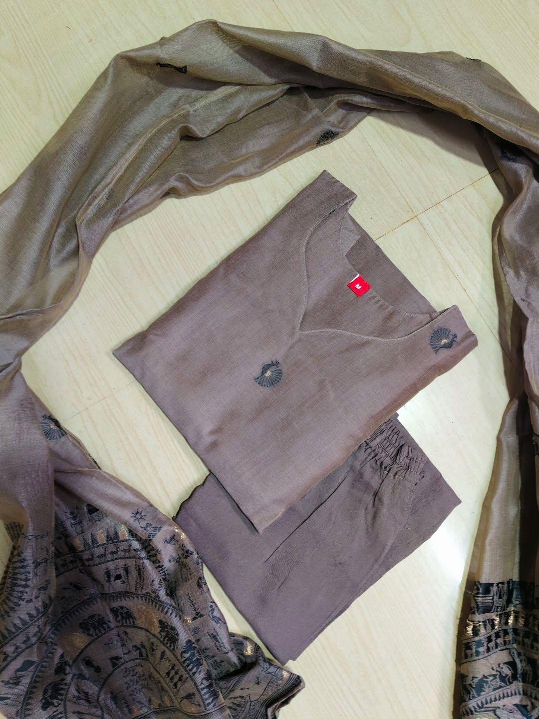 Premium Jamdani Kurti  Set EW125