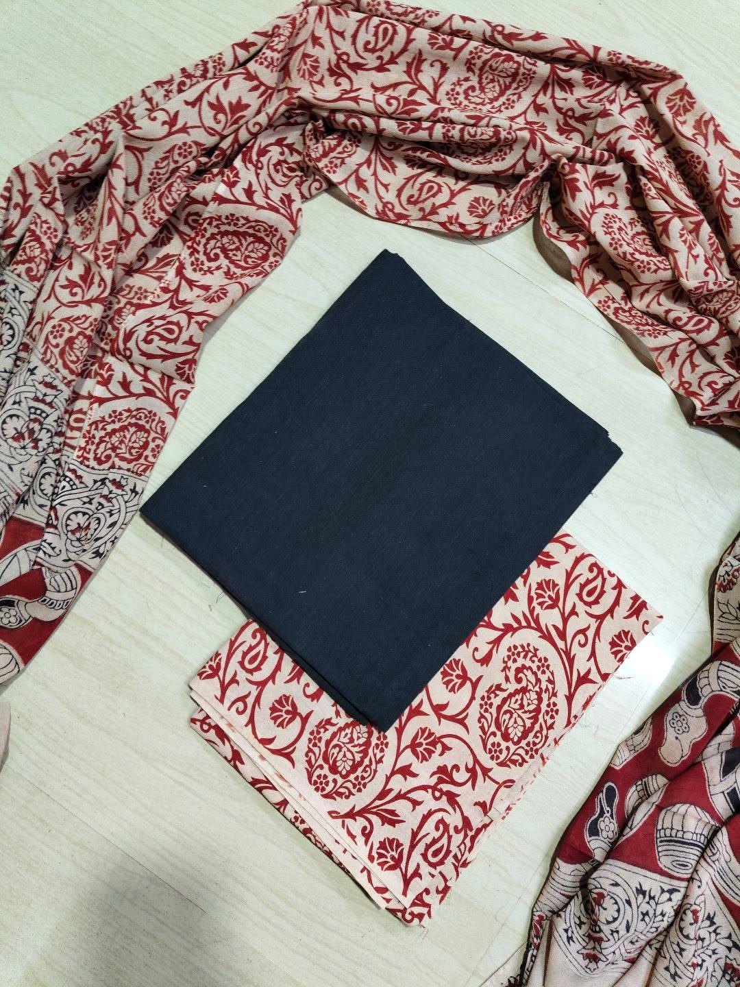 Premium Cotton Top and Kalamkari Phant With Dupatta RS123
