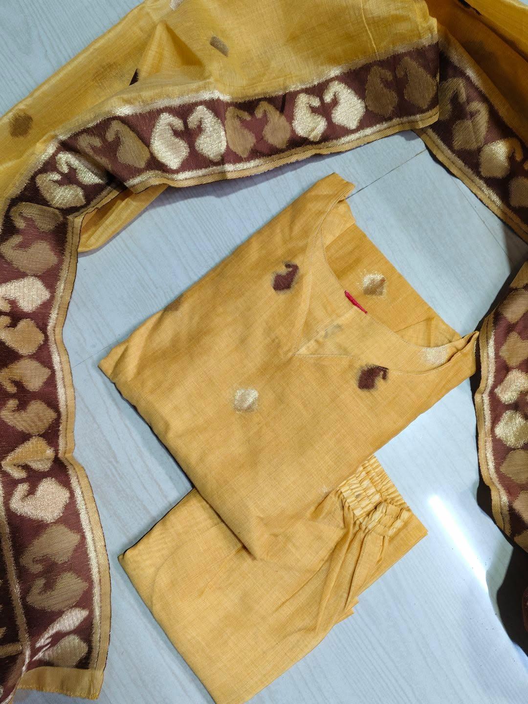 Premium Jamdani Kurti  Set EW123