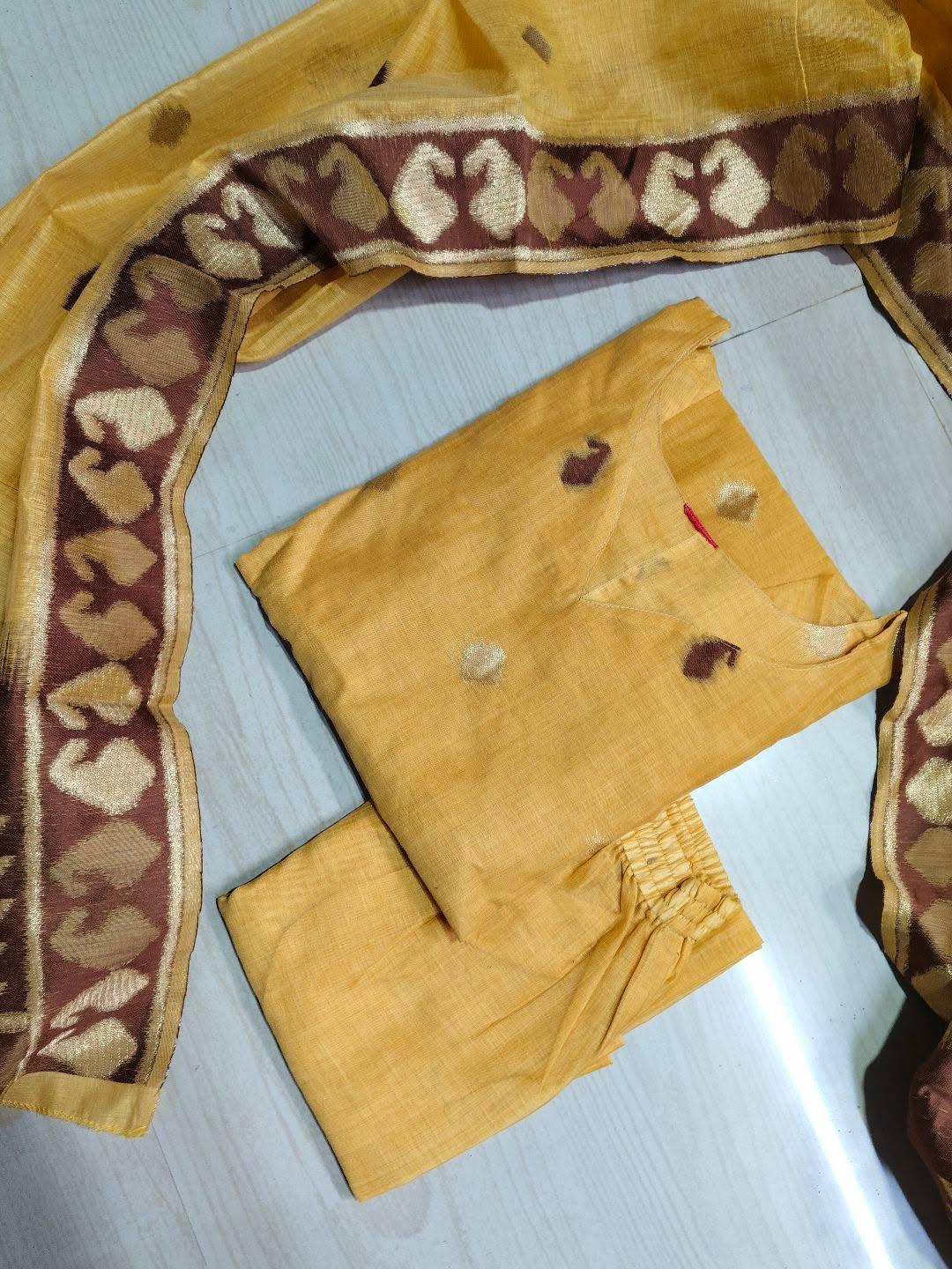 Premium Jamdani Kurti  Set EW123